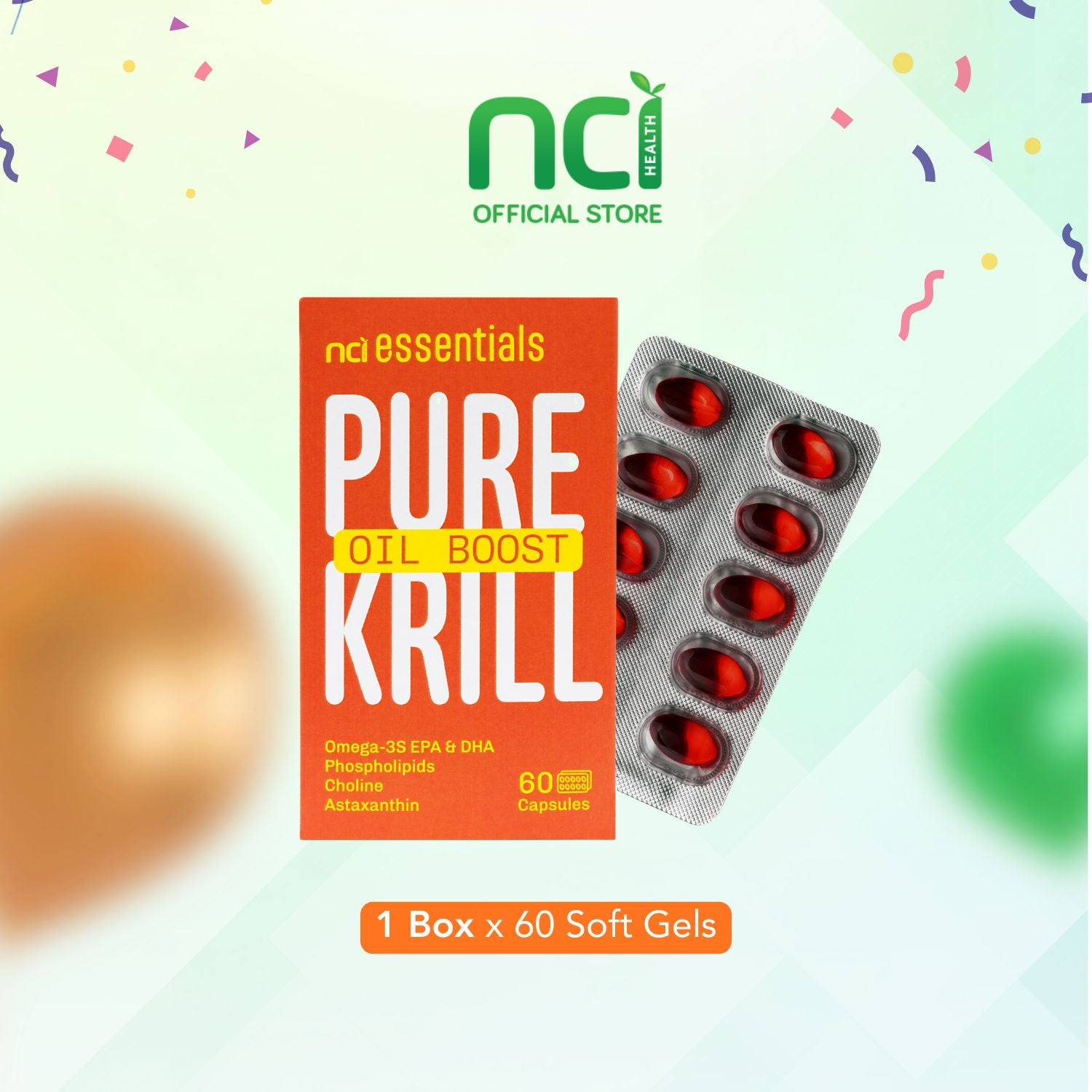 Add-on Special: Krill Oil 60s- For joints, skin, eyes, brain and heart