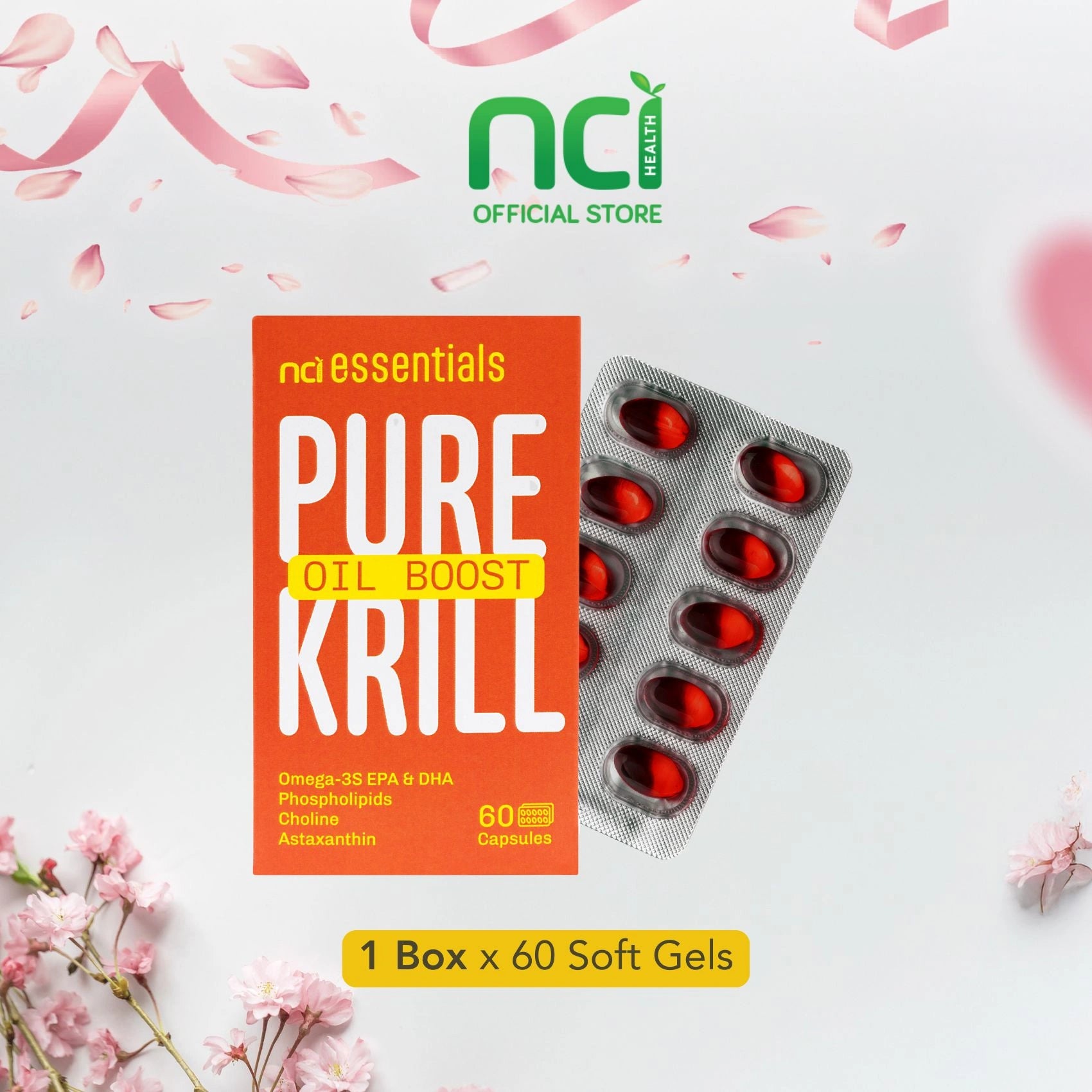 Krill Oil- For joints, skin, eyes, brain and heart