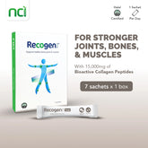 NCI Recogen Total Lemon Tea joint supplement Singapore supports joint, bone and muscle growth. Order via 6744 5566 now!