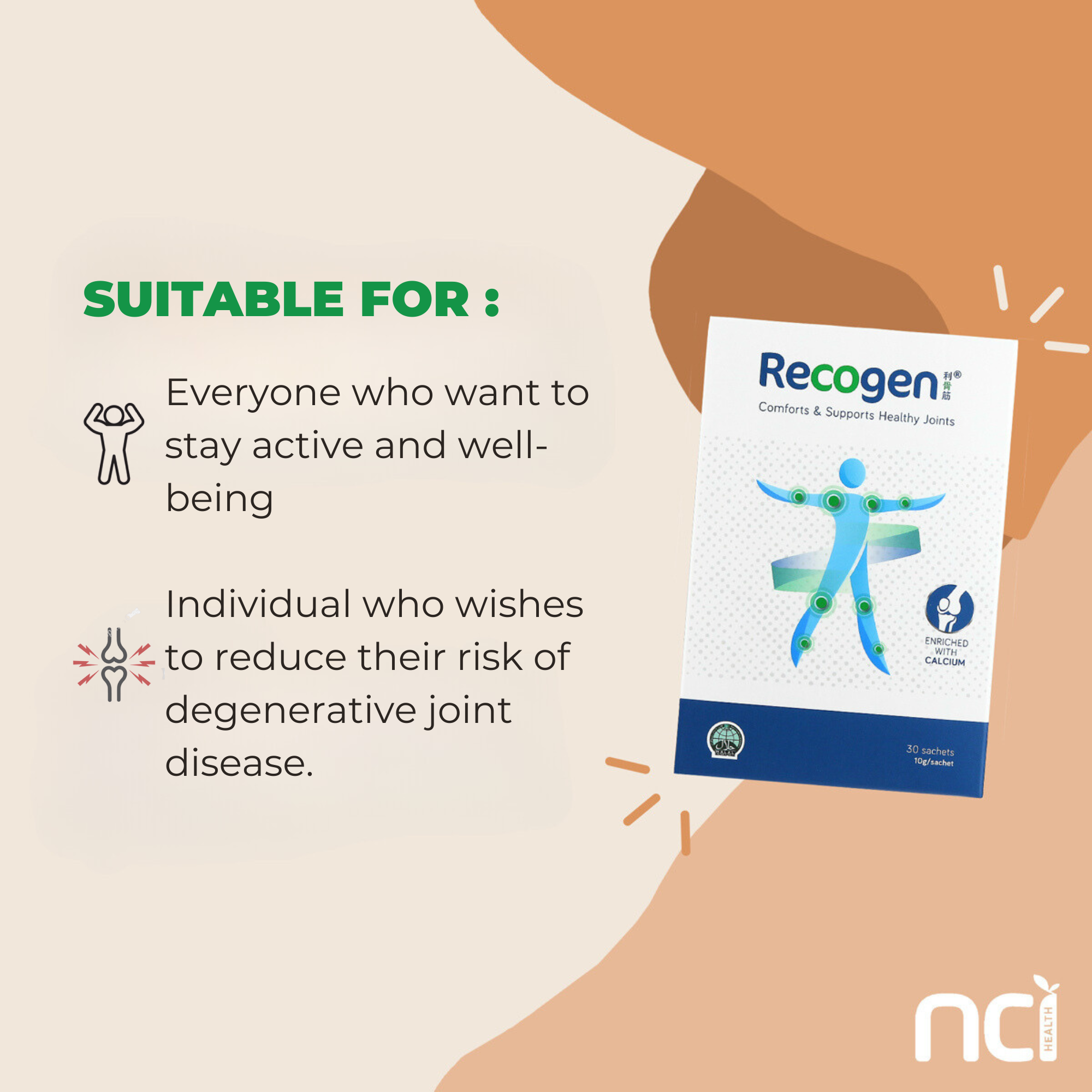 Recogen® Calcium and Vitamin D3 & K2