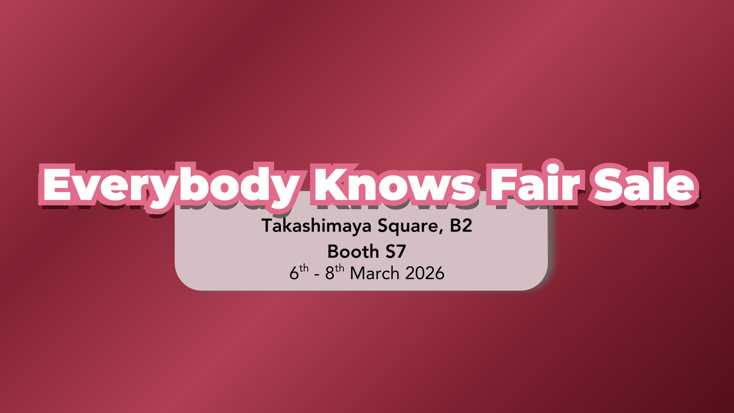 Every Body Knows Fair 2026