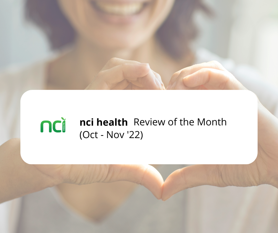 NCI- Review of the month (Oct - Nov '22)