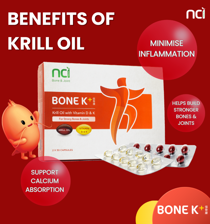 BONE K+® - Krill Oil, Vitamin D And K