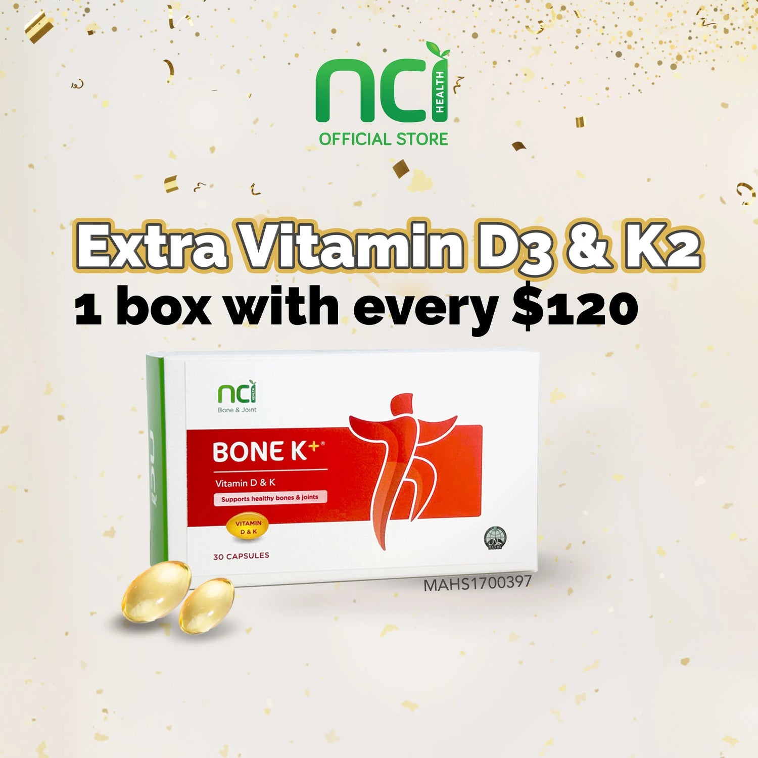 [GWP]Vitamin D3 &amp; K2 MK7