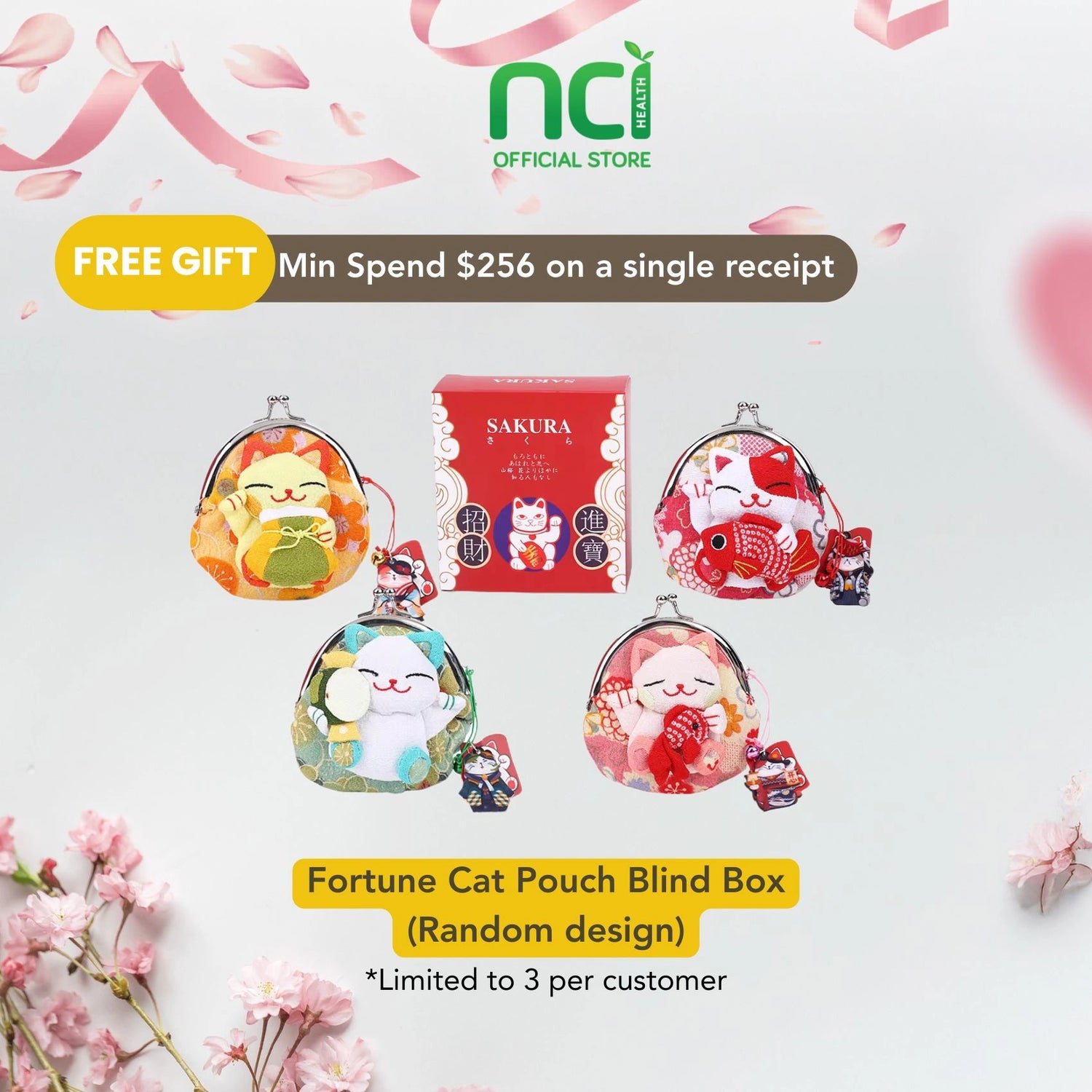 [GWP] Fortune Cat Pouch Blind box