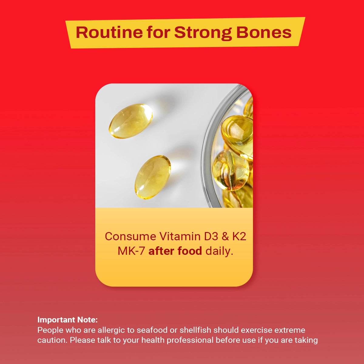 NCI Vitamin D3 And K2 MK-7 bone supplement Singapore supports bone health. Order via 6744 5566 now!