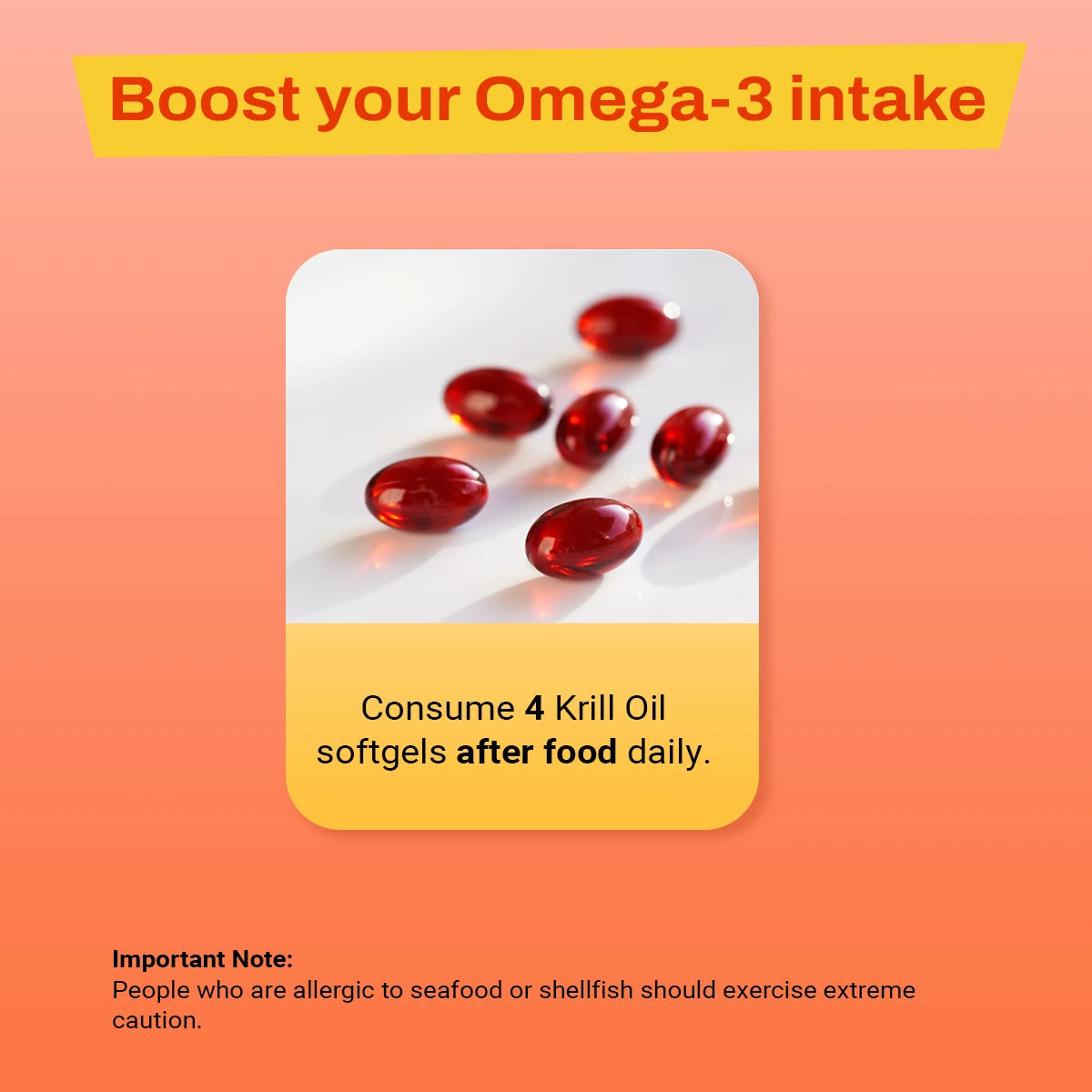 Krill Oil 60s- For joints, skin, eyes, brain and heart