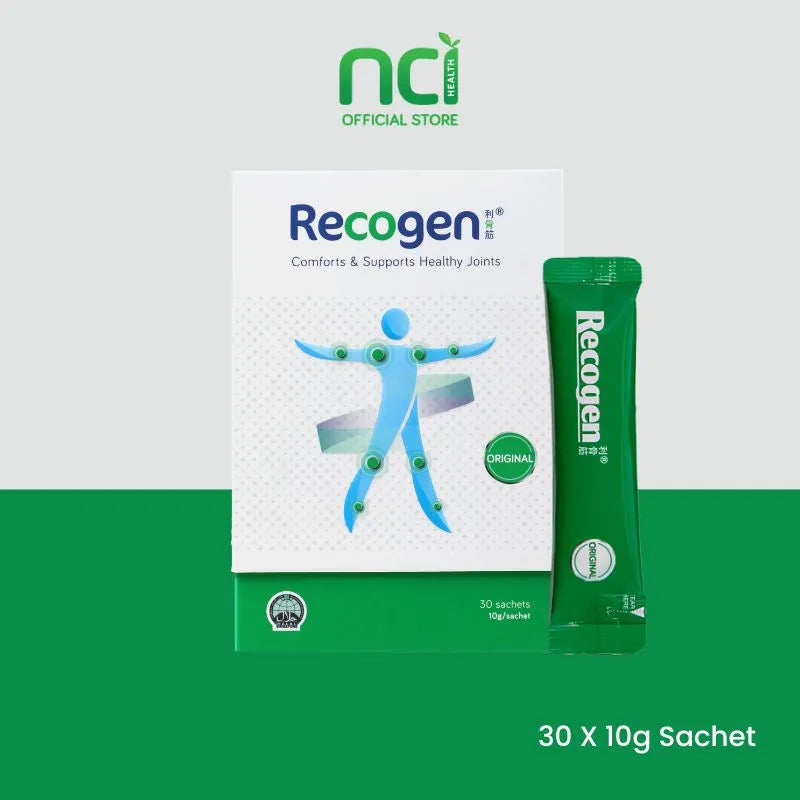 NCI Recogen Original joint supplement Singapore supports and maintain healthy joint functions. Order via 6744 5566 now!