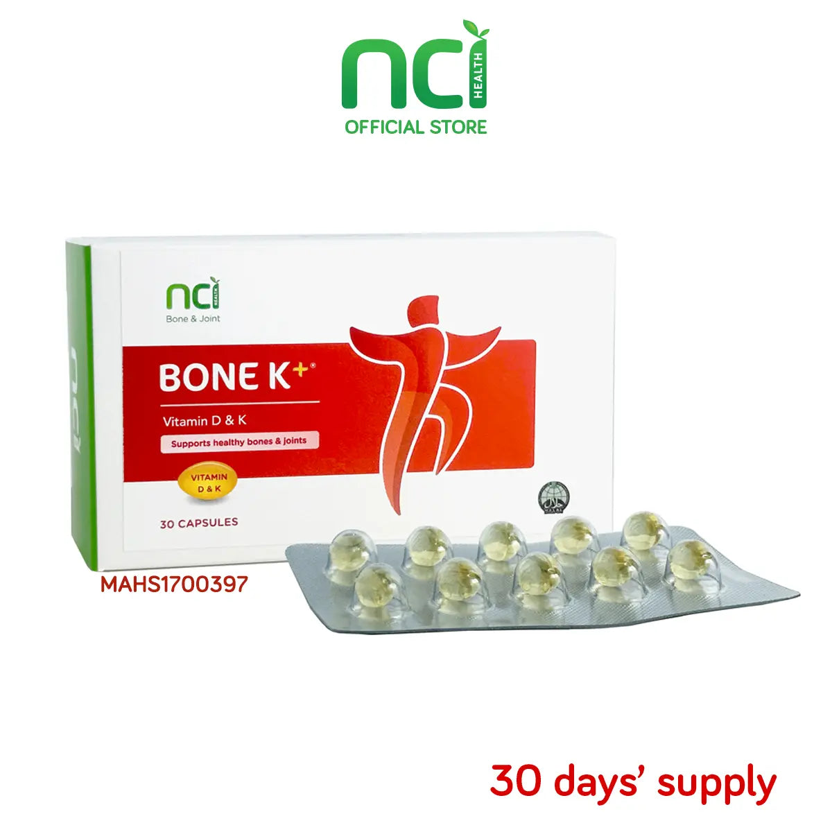 NCI Vitamin D3 And K2 MK-7 bone supplement Singapore supports bone health. Order via 6744 5566 now!