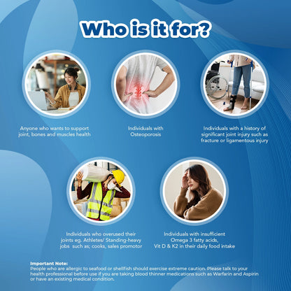 NCI Recogen helps with joint cartilage, while Bone K+® supports bone health. Order via 6744 5566 now!