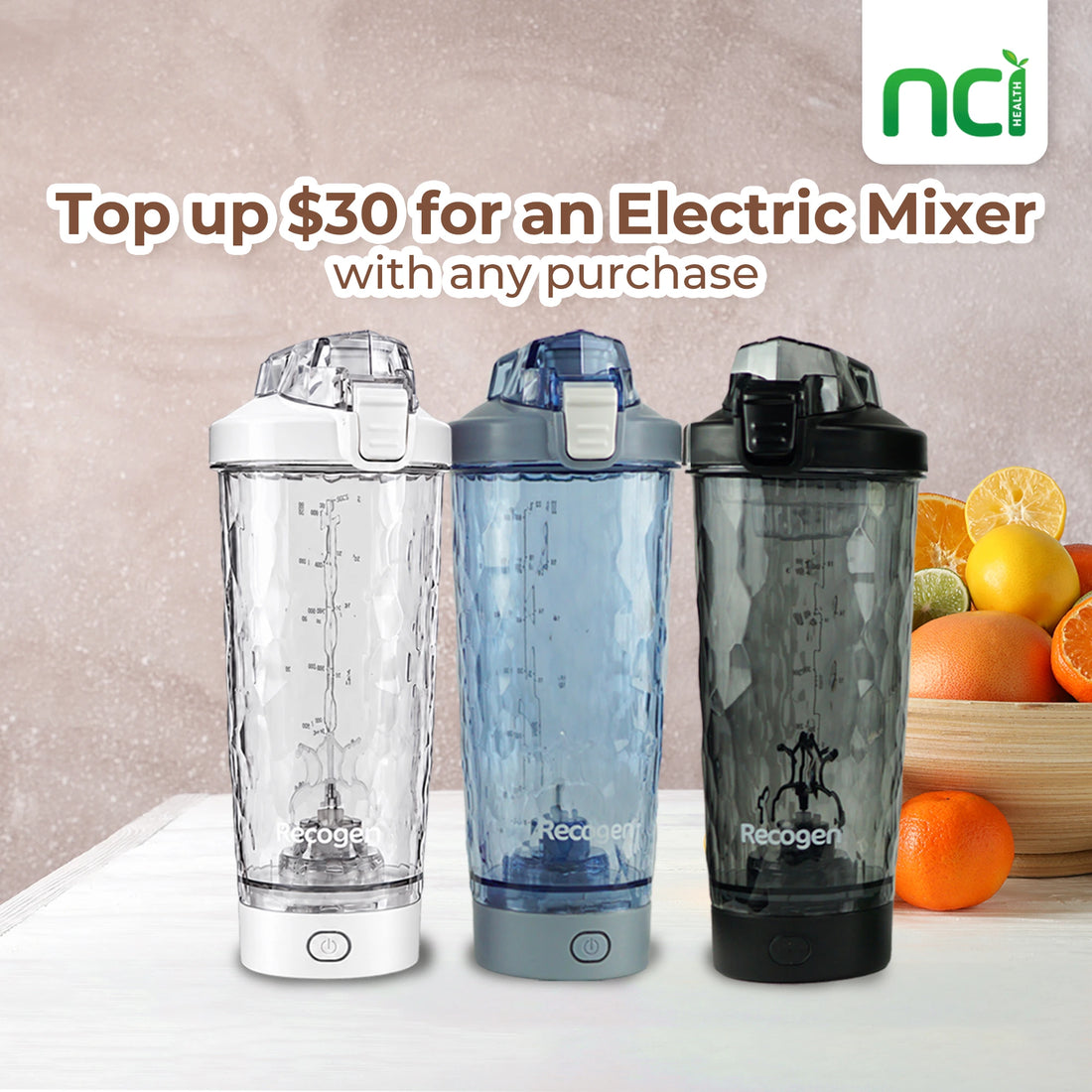 Recogen Electric Shaker Bottle