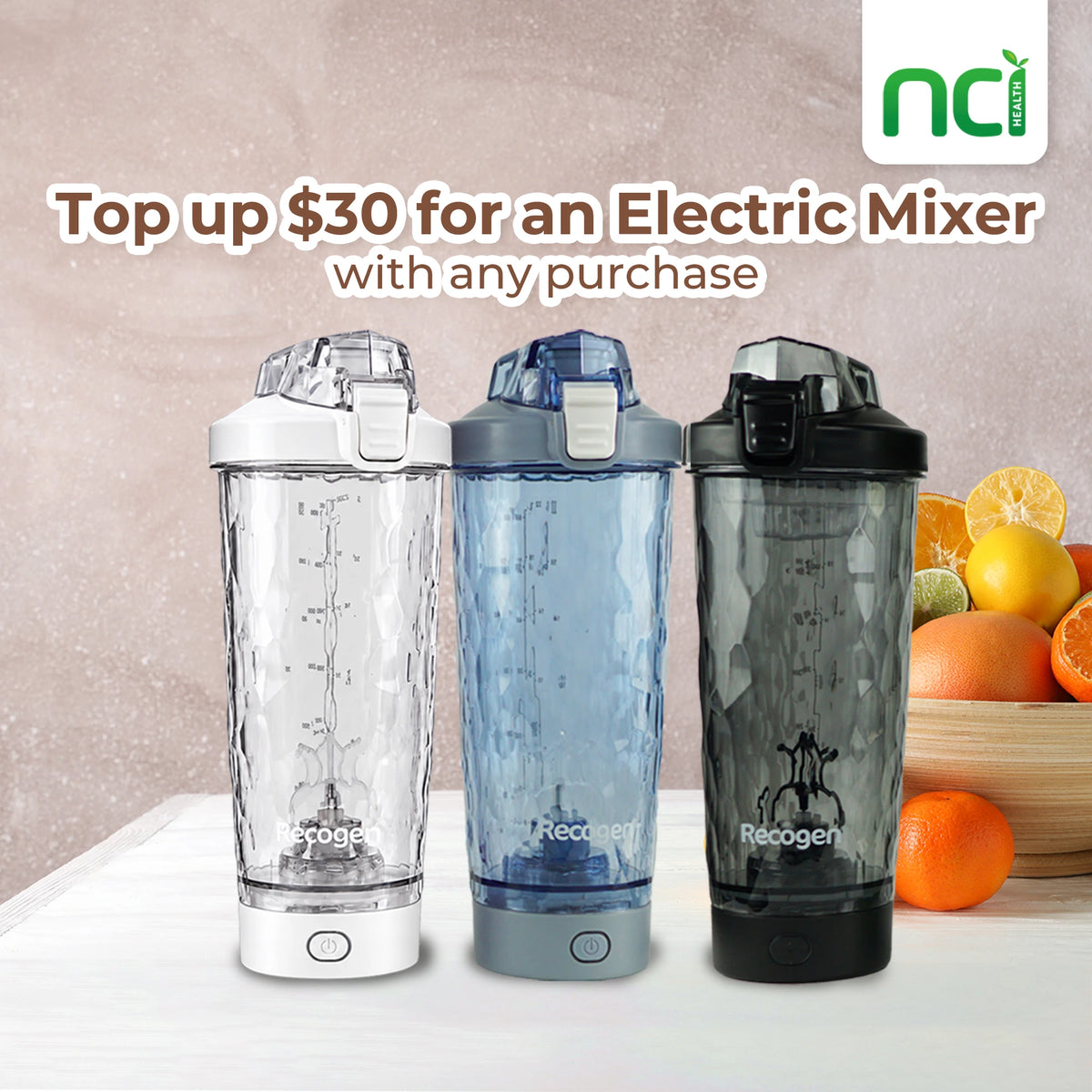 Recogen Electric Shaker Bottle