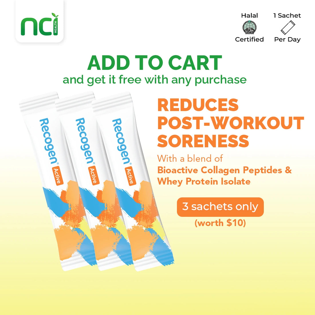 [Sep Offer] Recogen® Active 3 sachets