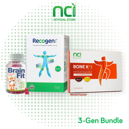 Recogen® Original &amp; Bone K+® &amp; BrainFit Sugar-free Gummies