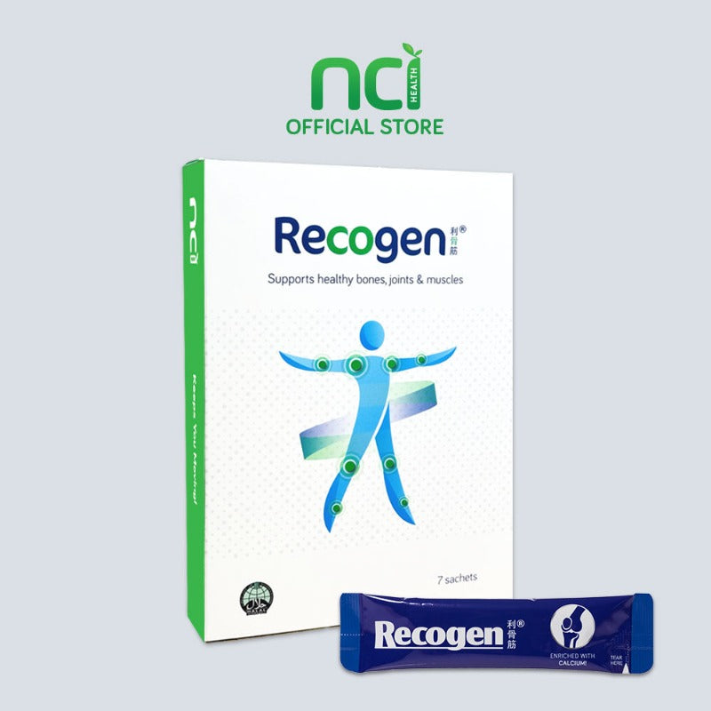 Recogen Calcium Singapore is enriched with calcium to support healthy joints and bones