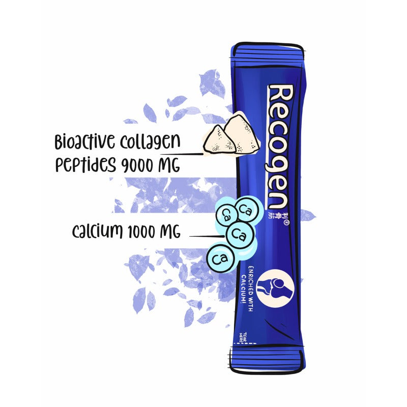 Recogen Calcium Singapore is enriched with calcium to support healthy joints and bones